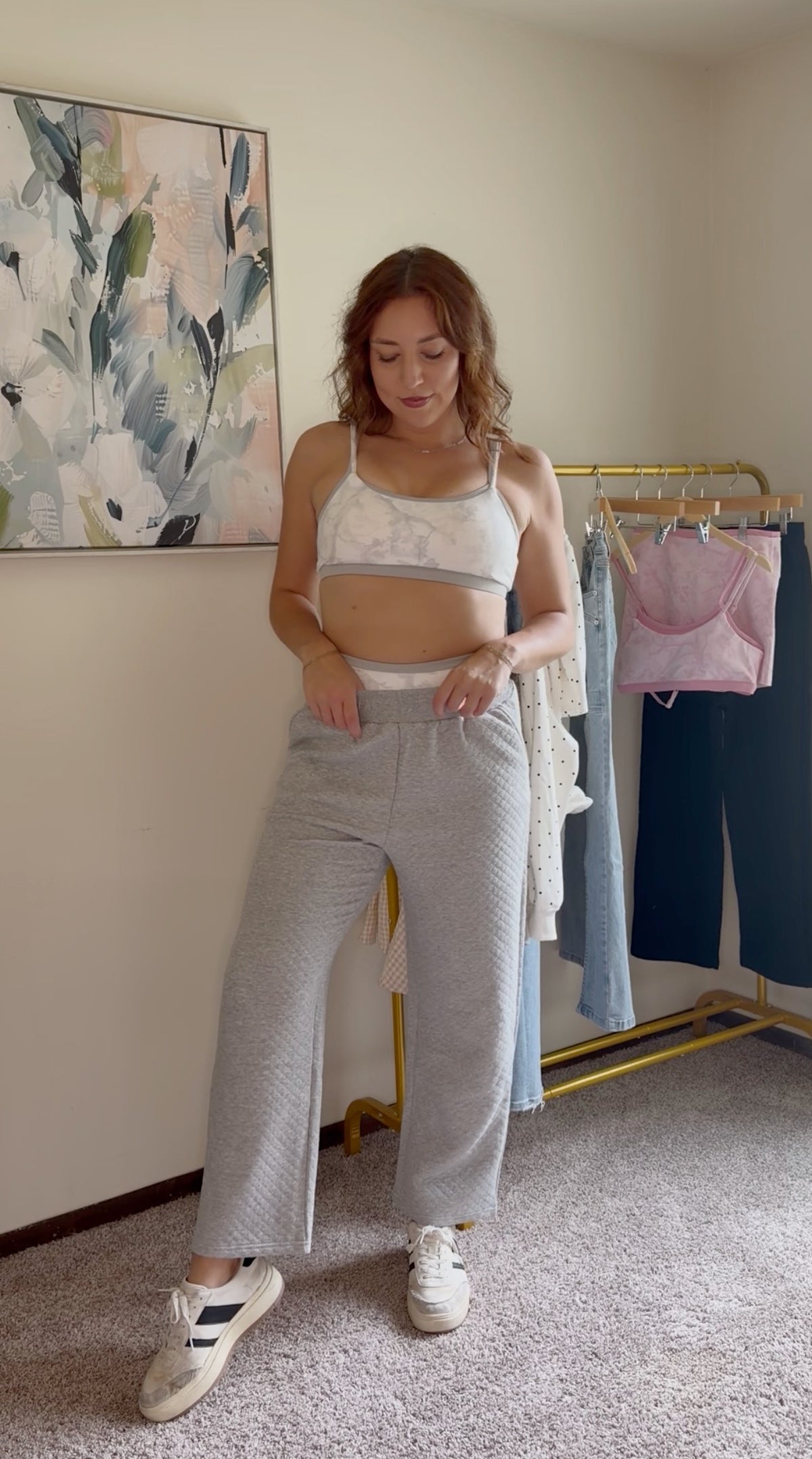Logan Quilted Wide Leg Pant