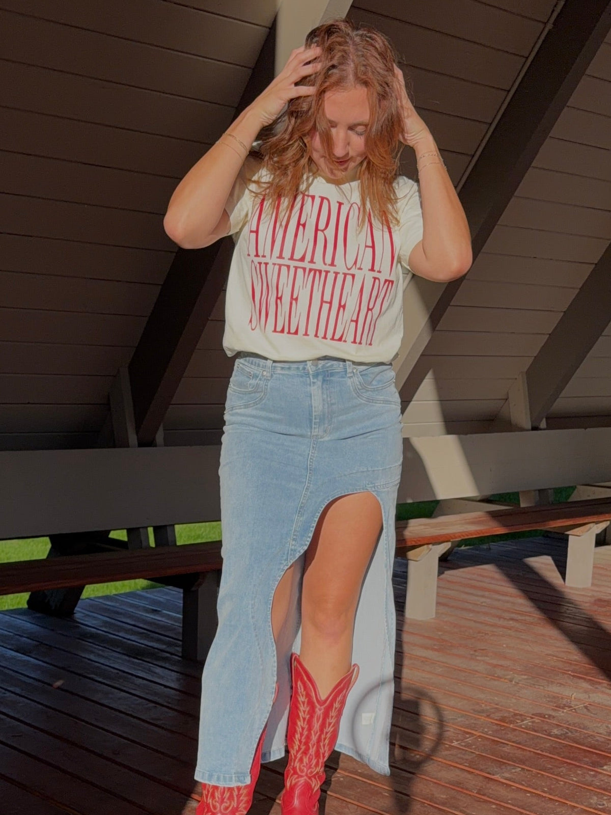 American Sweetheart Boxy Tee Shirt