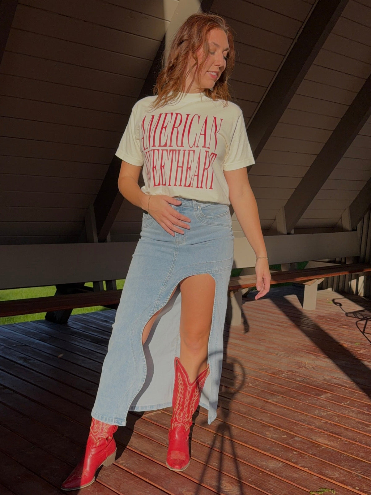 Waverly Denim Midi Skirt