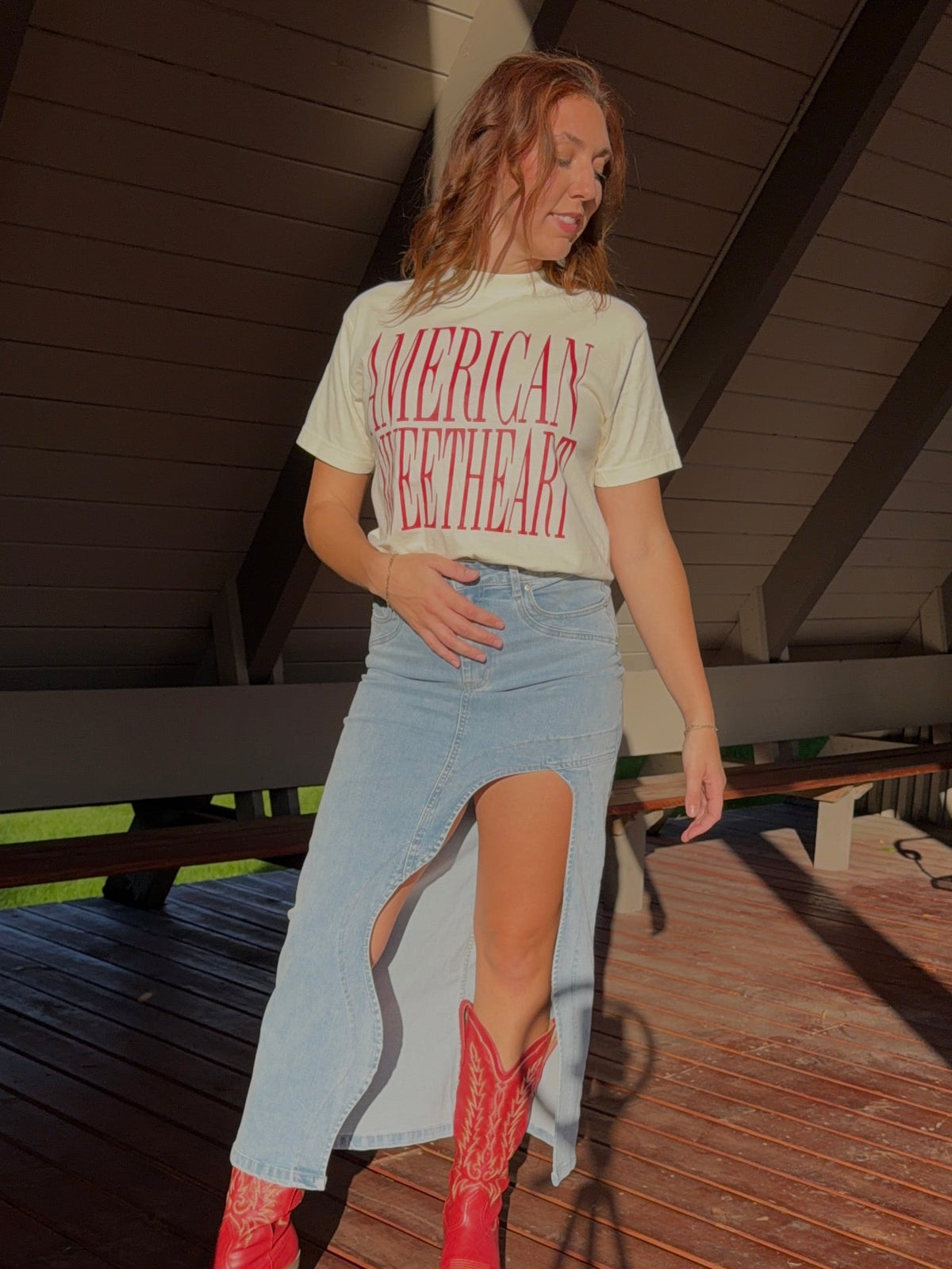 American Sweetheart Boxy Tee Shirt