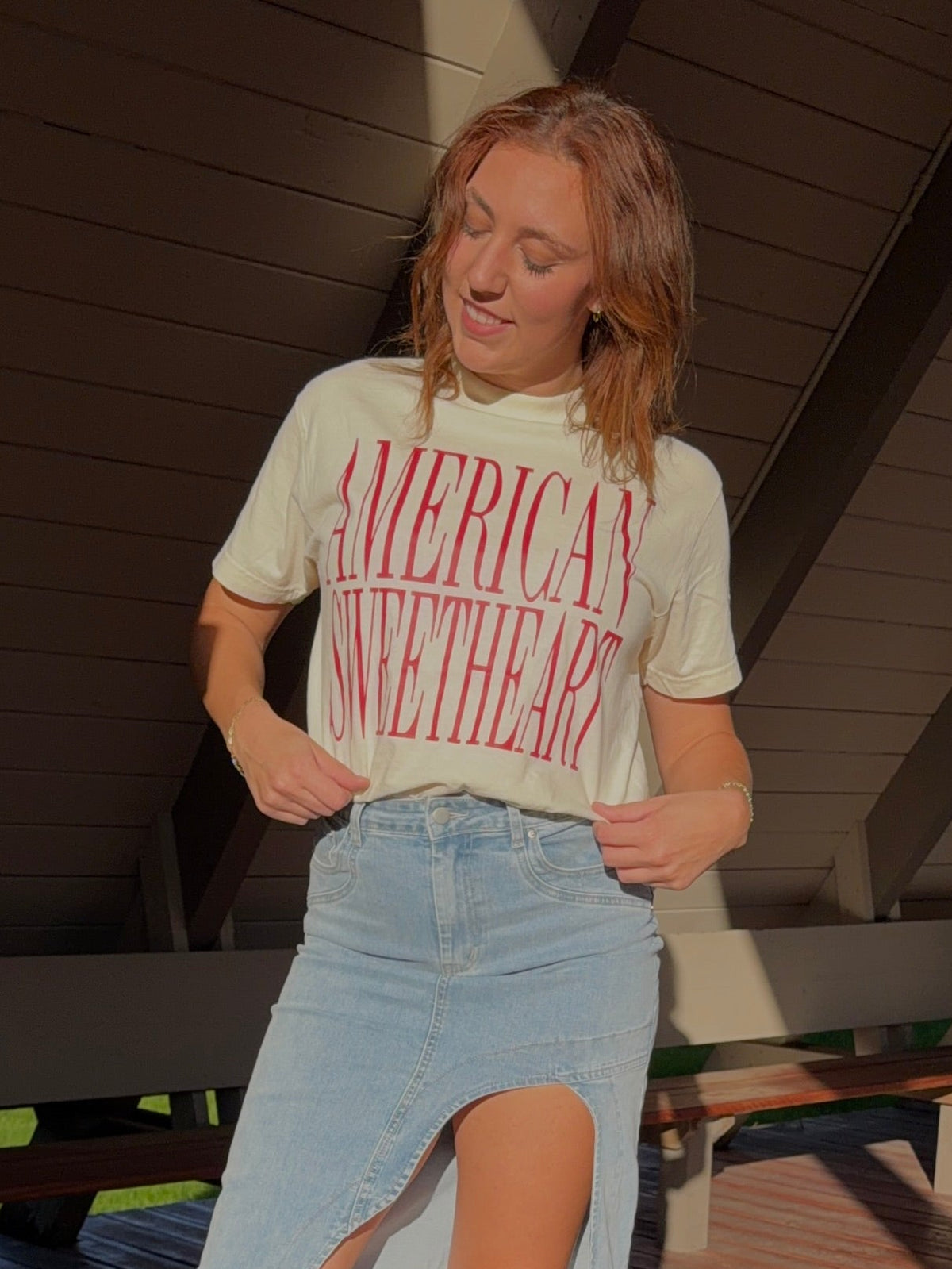 American Sweetheart Boxy Tee Shirt